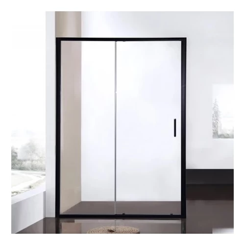 Душевая дверь Bravat blackline в нишу черный профиль BD120.4101B 120х200 см