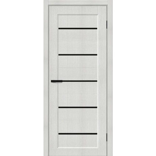 Межкомнатная дверь Mr. Wood Мода-22 Black Line 200x90 экошпон Moda полотно глухое цвет Bianco Melinga