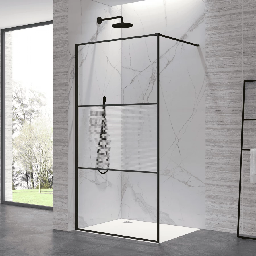 Душевая перегородка RGW WA-09B Ribbed Line 06100909-224 90 см