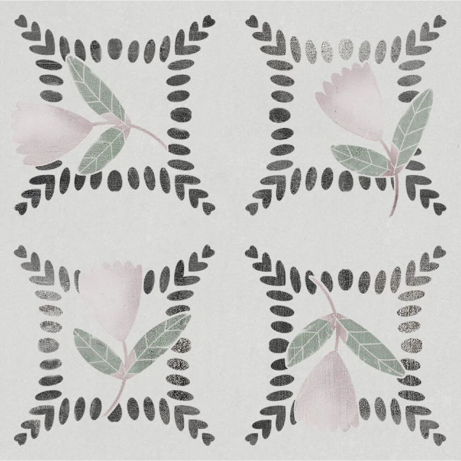 Керамогранит Harmony Peronda Dakar Garden матовый серо-зеленый 3356237714 12,3х12,3 см