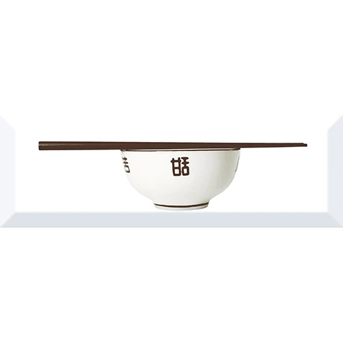 Плитка настенная Absolut Keramika Monocolor Decor Japan Tea 03 B глянцевая белая AK0591 30х10 см