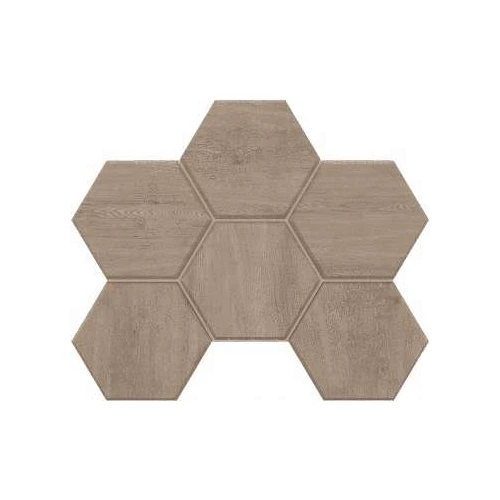 Мозаика Estima Classic Wood CW02 Hexagon неполированная 39895 28,5х25 см