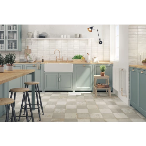 Плитка керамическая Peronda ФС Слай Схескер Силвер / FS Clay Checker Silver матовая серая 30068 45х45 см