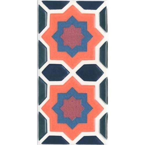 Декор Kerama Marazzi Алькасар многоцветный 7,4х15 см