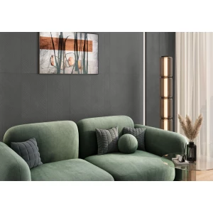 Керамогранит LCM Невел темно-серый зип / Nevel Graphite Zip матовый карвинг 60120NEV17M 120х60 см