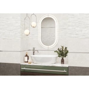 Плитка облицовочная Alma Ceramica Дискавер / Discover глянцевая серая 11 шт в уп TWU2550DCV04 50х24,9 см