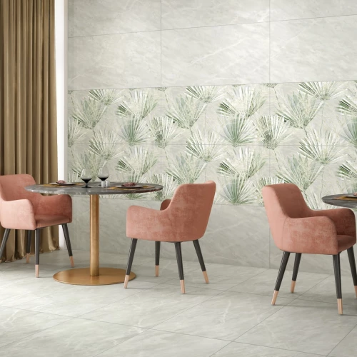 Керамогранит Infinity Ceramica Blomex Green Mist Glossy глянцевый серый 120x60 см