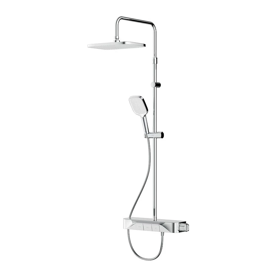 Душевая система с душевым смесителем полкой и термостатом Am Pm Func F078F200