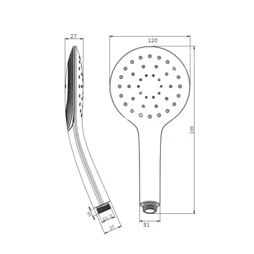 Лейка Savol для ручного душа 1 режим SK-SP13