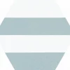 Керамогранит Codicer Hex. Porto Capri Aqua бело-голубой 25x22 см