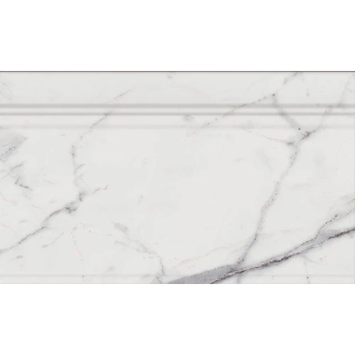 Плинтус Italon Шарм Эво Статуарио Альцата / Charme Evo Statuario Alzata глянцевый белый 600090000325 25х15 см