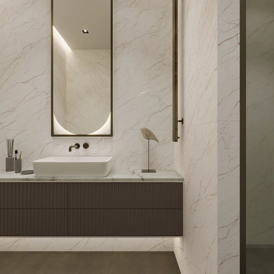 Керамогранит Arcadia Ceramica Ceasar Carving бежевый CR6003-A 60х60 см