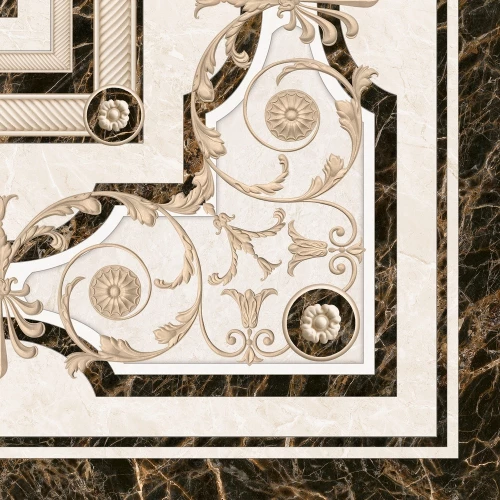 Декор напольный InterCerama Fenix бежевый 43*43 см