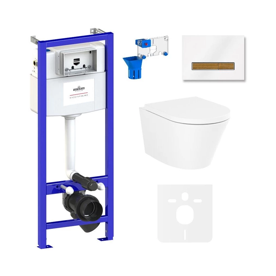 Унитаз Lavinia Boho Relfix Biore Rimless 75110196 (комплект 7 в 1)