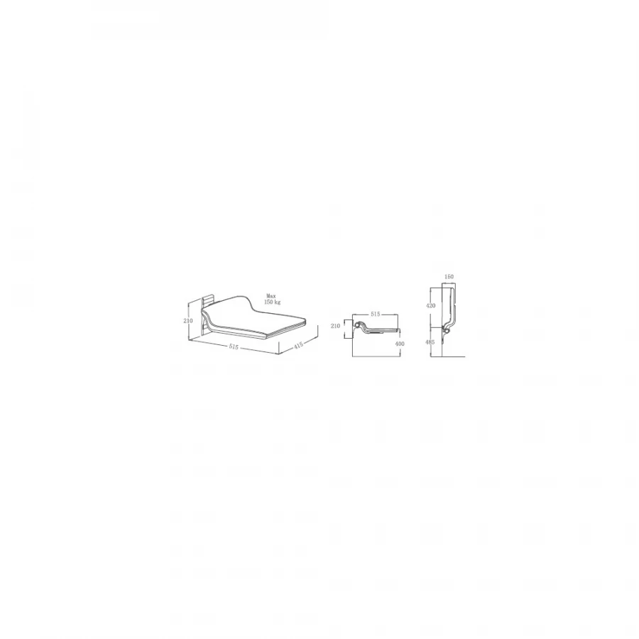 Сиденье для душа RGW SHP-21 04282150-01