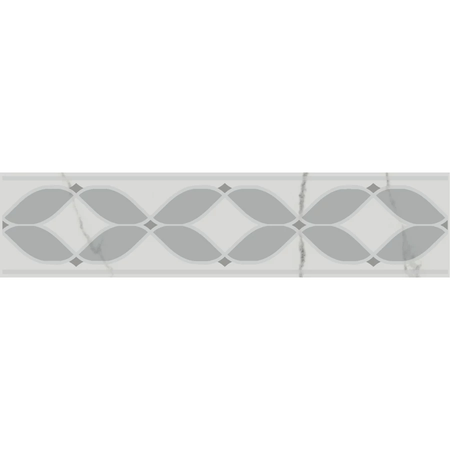 Бордюр Kerama Marazzi Мираколи глянцевый белый VT/A630/8376 30x5,7 см