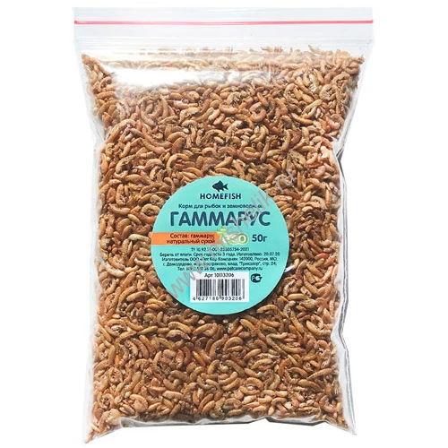 Корм Homefish для рыб гаммарус пакет 50 г