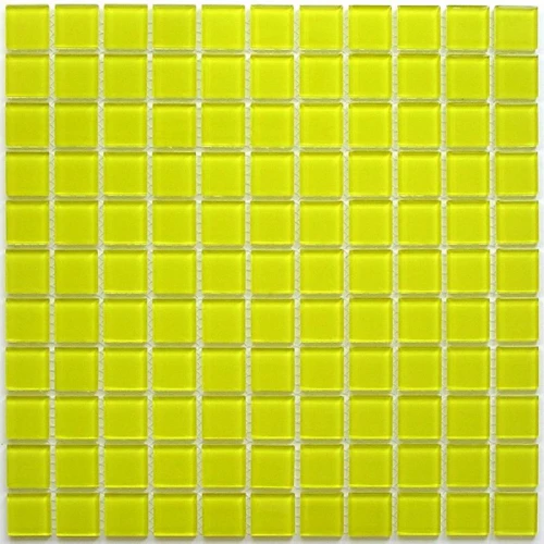 Мозаика Bonaparte Стеклянная мозаика Sun glass 25х25 глянцевая желтая 30х30 см