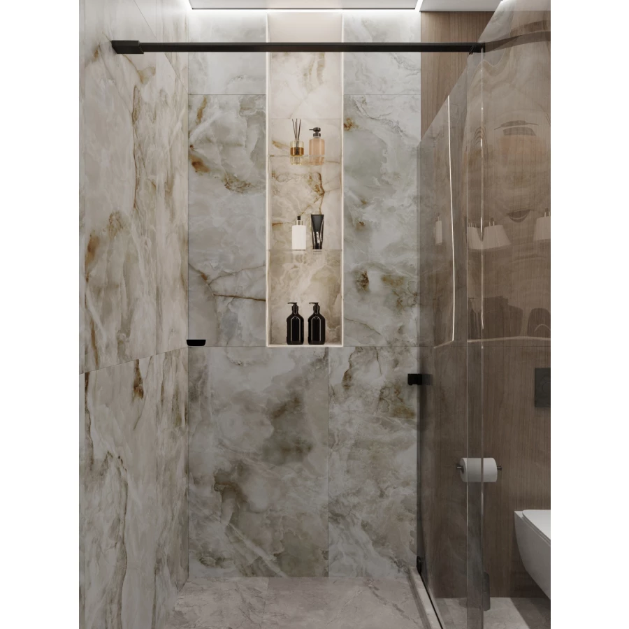 Керамогранит Bonaparte Amaris Soft Polish Light Rect светло-серый 120х60 см