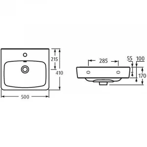 Раковина Santek Нео 1.WH30.2.184 50х41 см