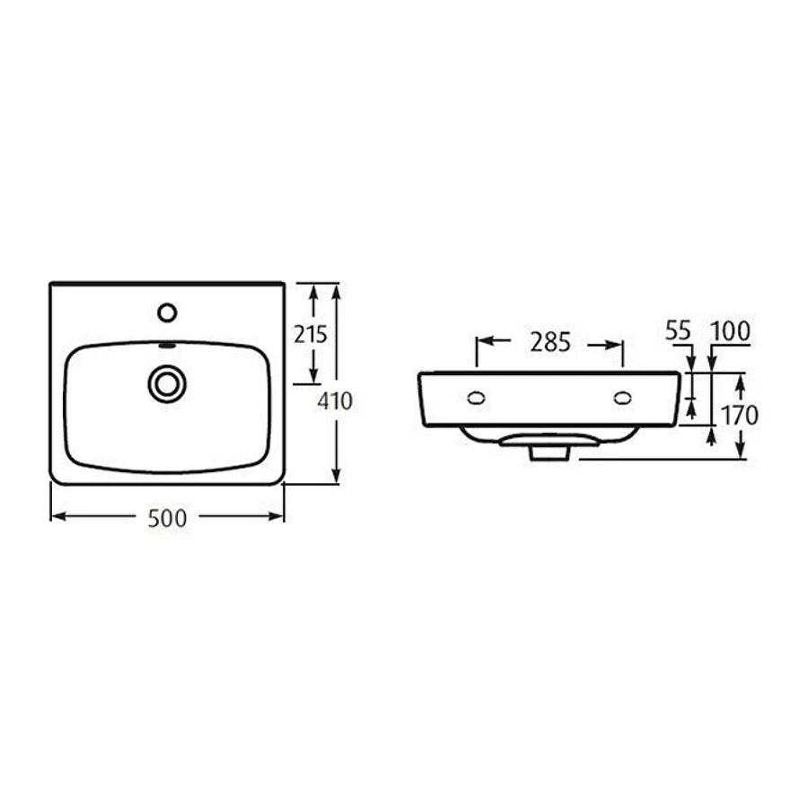 Раковина Santek Нео 1.WH30.2.184 50х41 см
