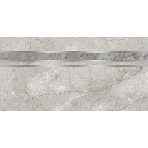 Плитка настенная Axima Этна D Декор узкая полоса матовый серый 60х30 см