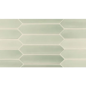 Плитка настенная Equipe Lanse Mint 27486 глазурованный матовый зеленый 25*5 см