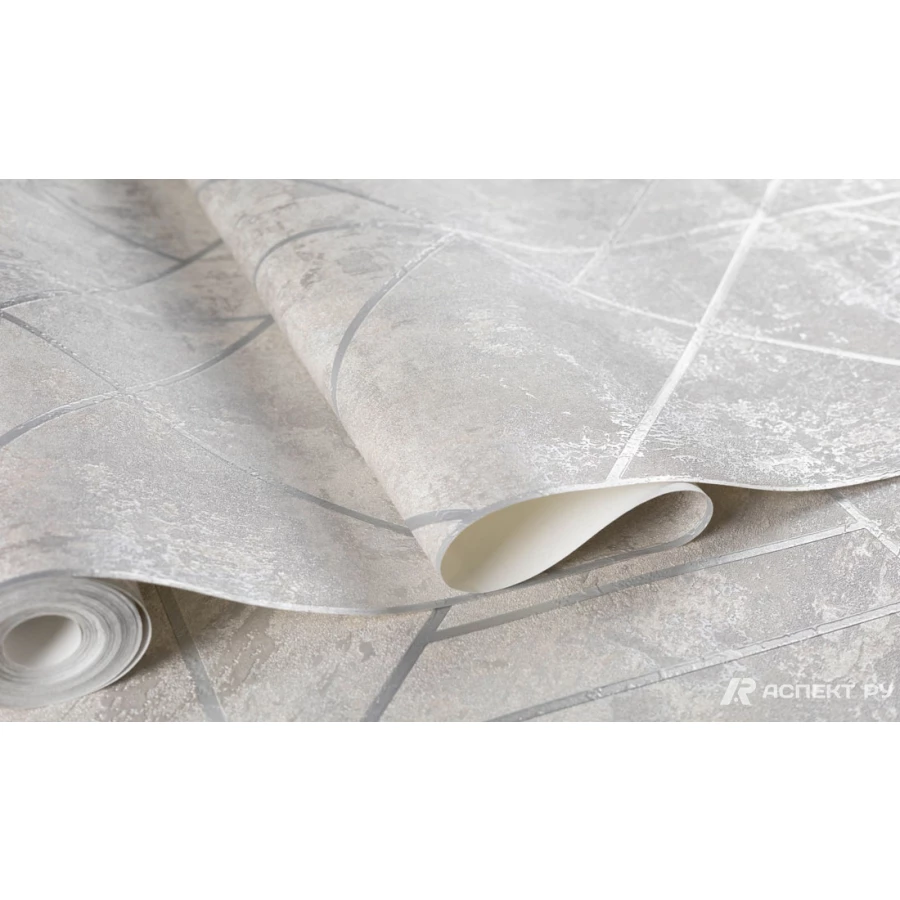 Обои флизелиновые Аспект Мичиган Серый 70563-14 1,06х10,05 м
