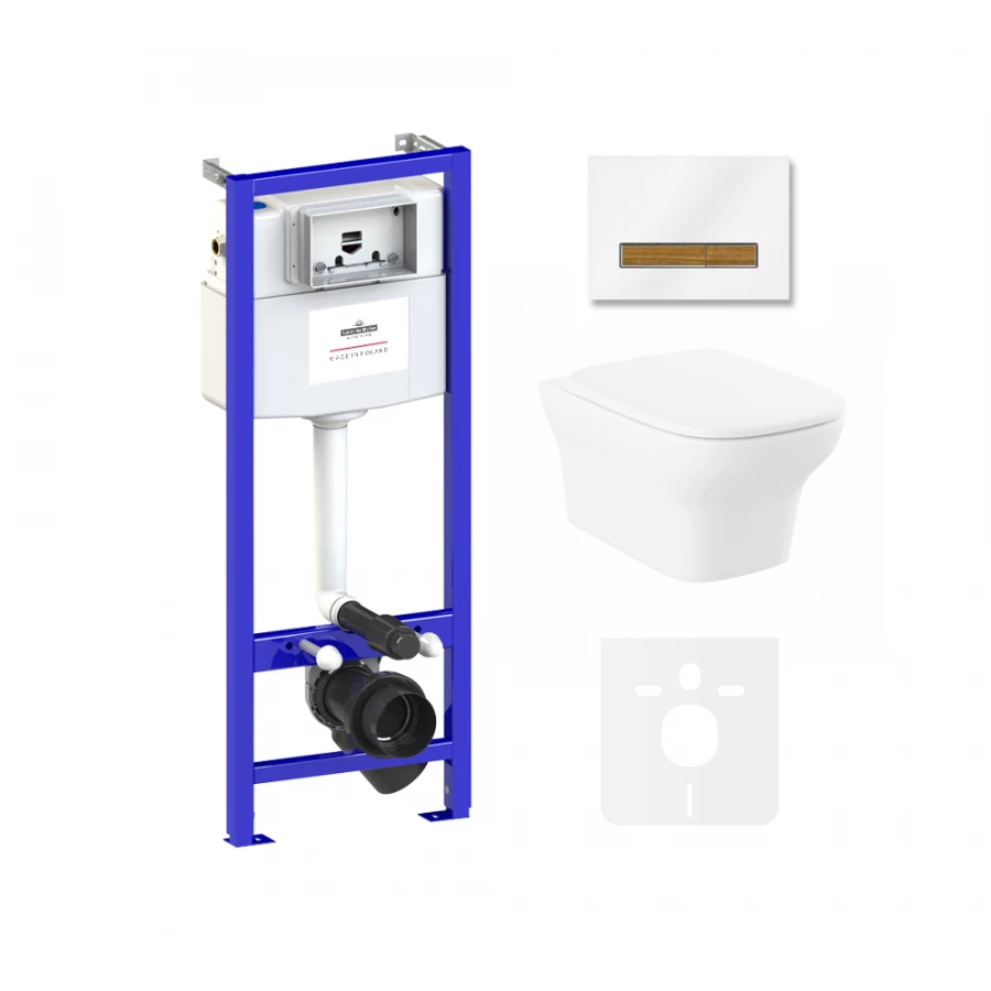 Унитаз Lavinia Boho Relfix Bristol Rimless 75110213 (комплект 6 в 1 0)