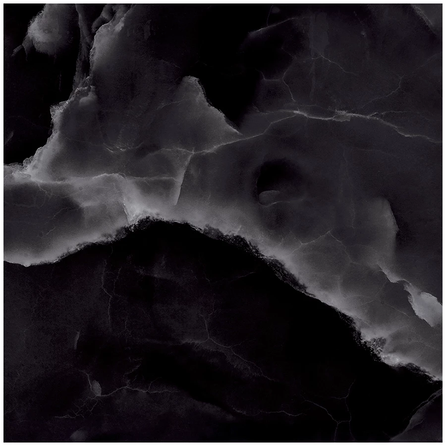 Керамогранит Laparet Andora Black полированный чёрный 60х60 см