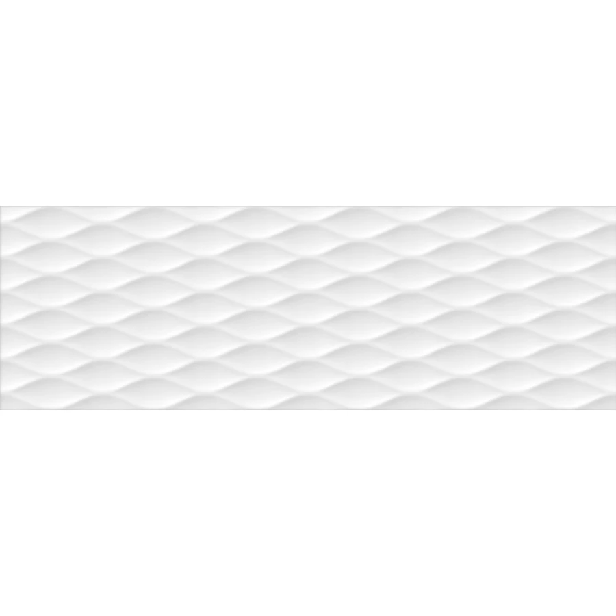 Плитка настенная Kerama Marazzi Турнон структура обрезная матовая белая 13058TR 89,5x30 см