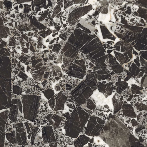 Керамогранит Керамин Нуар матовый черный 60х60 см