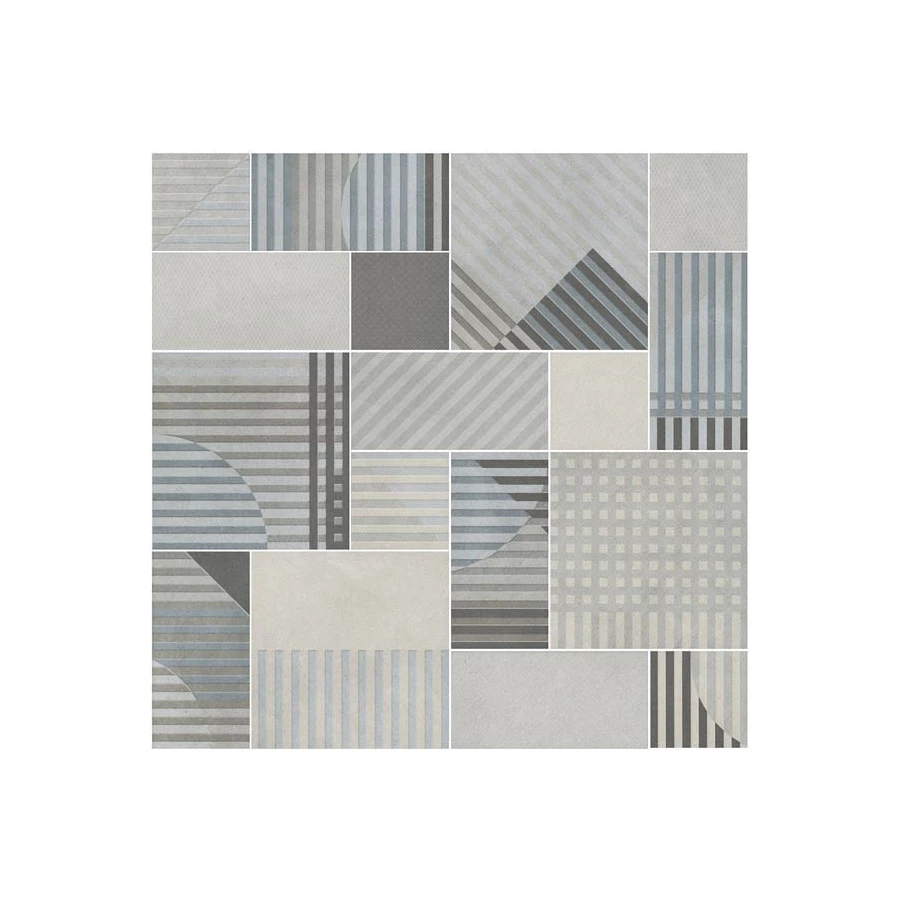 Плитка настенная Kerama Marazzi Тассо Панно матовое серое HGD/A571/17x/11037R 60x60 см