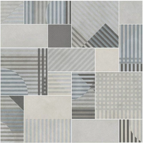 Плитка настенная Kerama Marazzi Тассо Панно матовое серое HGD/A571/17x/11037R 60x60 см