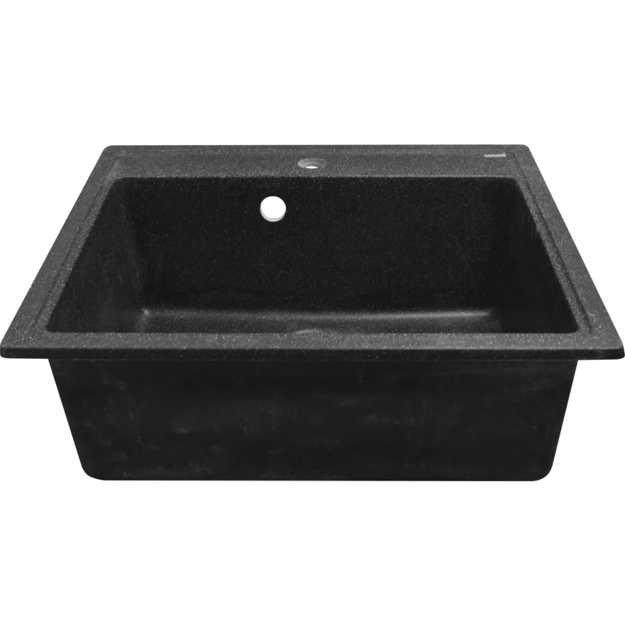 Кухонная мойка Azario Litos искусственный мрамор цвет черный CS00078325 57x50.5x20 см