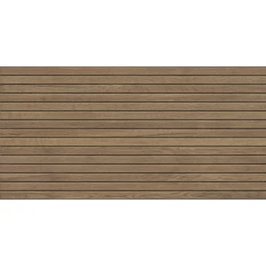 Керамогранит LCM Лиам Линия темный / Liam Dark Line матовый карвинг коричневый 60120LAM21M 120х60 см