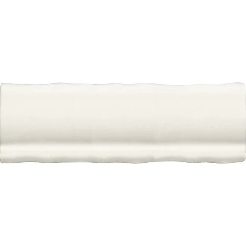 Плитка настенная Ape Ceramica Vintage Moldura white глянцевая белая A018874 15х5 см
