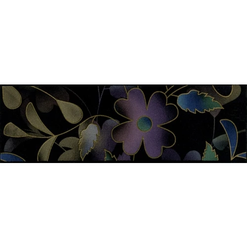 Плитка настенная Kerama Marazzi Найтсбридж Бордюр матовый черный STG/A198/7095 20х6,3 см