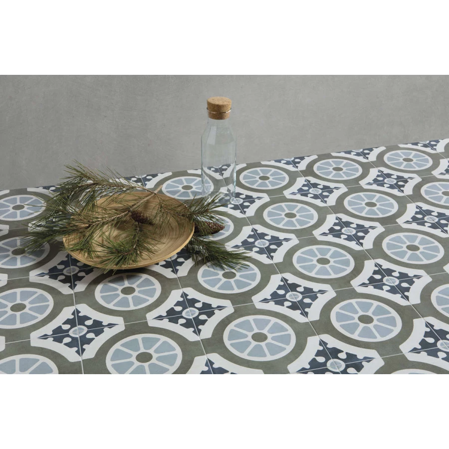 Керамогранит Harmony Peronda Havana Round матовый серо-голубой 3386037275 22,3x22,3 см