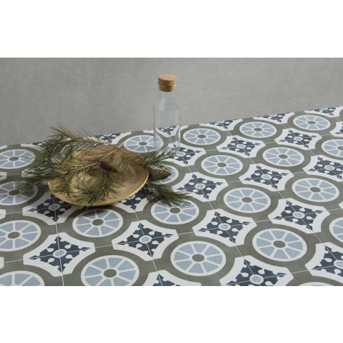 Керамогранит Harmony Peronda Havana Round матовый серо-голубой 3386037275 22,3x22,3 см