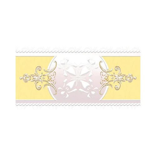 Бордюр 1721 Ceramique Imperiale Ирисы желтый 05-01-1-92-03-33-312-0 10х20 см