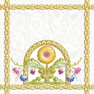 Декор 1721 Ceramique Imperiale Замоскворечье 04-01-1-04-03-00-281-3 белый 20х20 см