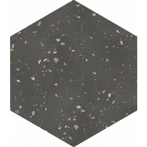 Керамогранит DNA Terrazzo Graphite натуральный 36,8х32 см