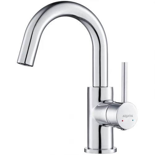 Смеситель Aquatek Европа для раковины без донного клапана хром AQ1307CR