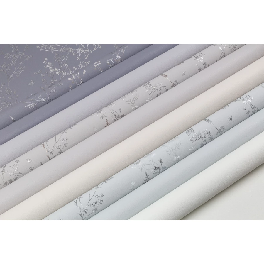 Обои флизелиновые Palitra Home Monochrome 2 серые HC72822-74 1,06х10,05 м