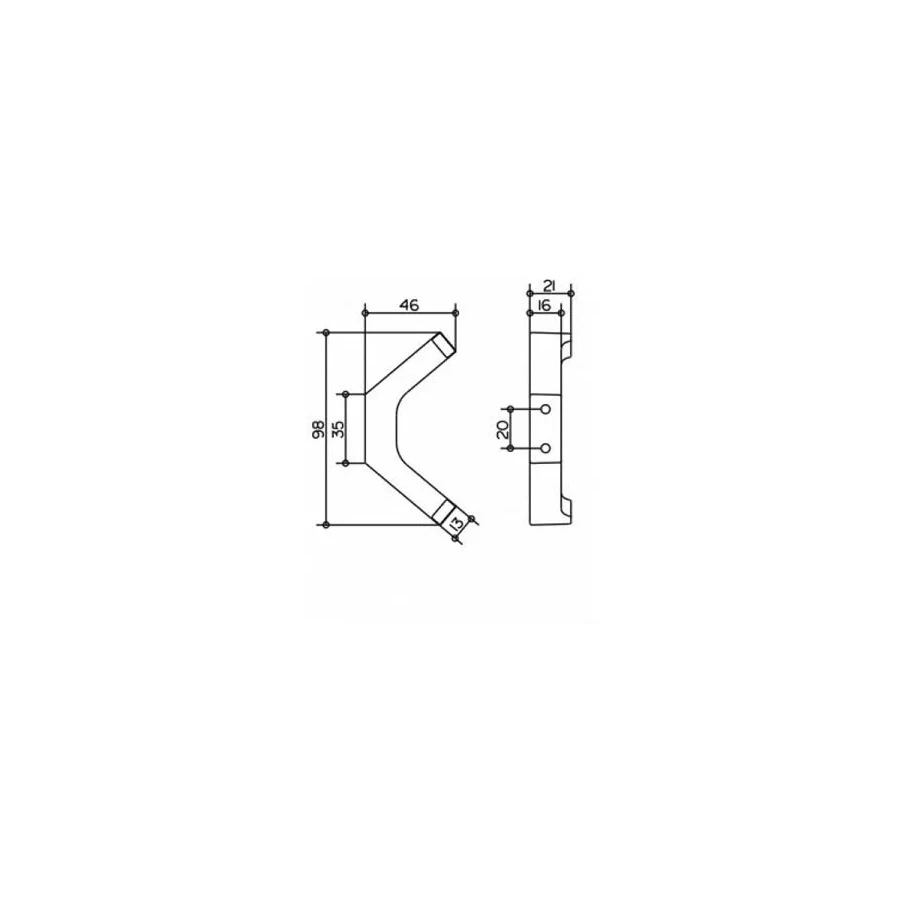 Двойной крючок Keuco Edition 11 для полотенца 11115010000