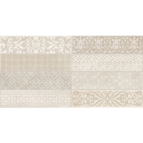 Керамогранит Gayafores Rev. Deco bricktrend almond кремовый 8,2х33,2 см