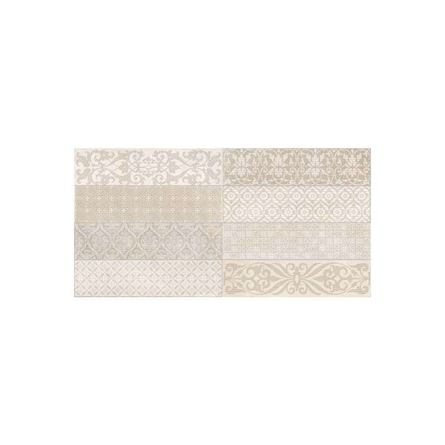 Керамогранит Gayafores Rev. Deco bricktrend almond кремовый 8,2х33,2 см