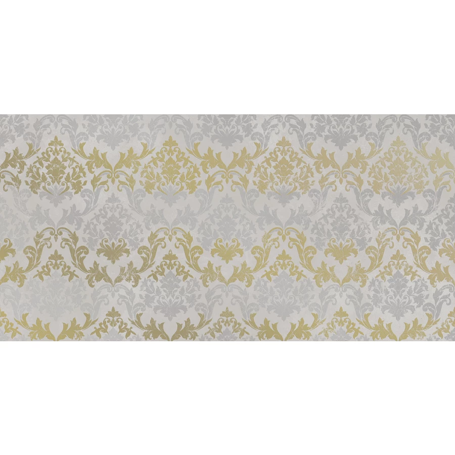 Декор Kerlife Luce Damasco Perla/Silver серый 63*31,5 см