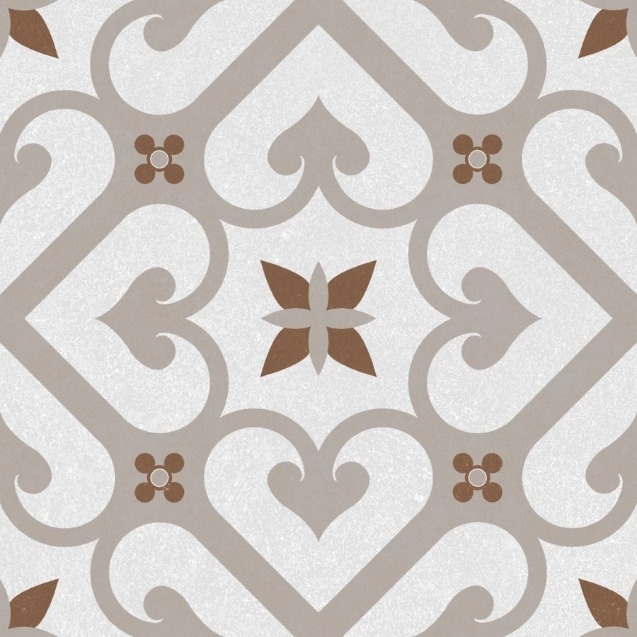 Керамогранит Motto Monotone Clay Decor Matt матовый серый N100109 20x20 см